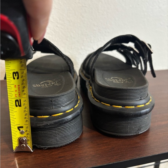 Dr. Martens Black Sandals with Silver Buckles - Picture 4 of 7